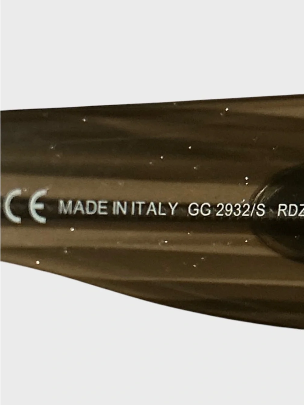 Gucci Butterfly GG 2932/S Black Glitter Grey Sunglasses - Picture 7 of 11